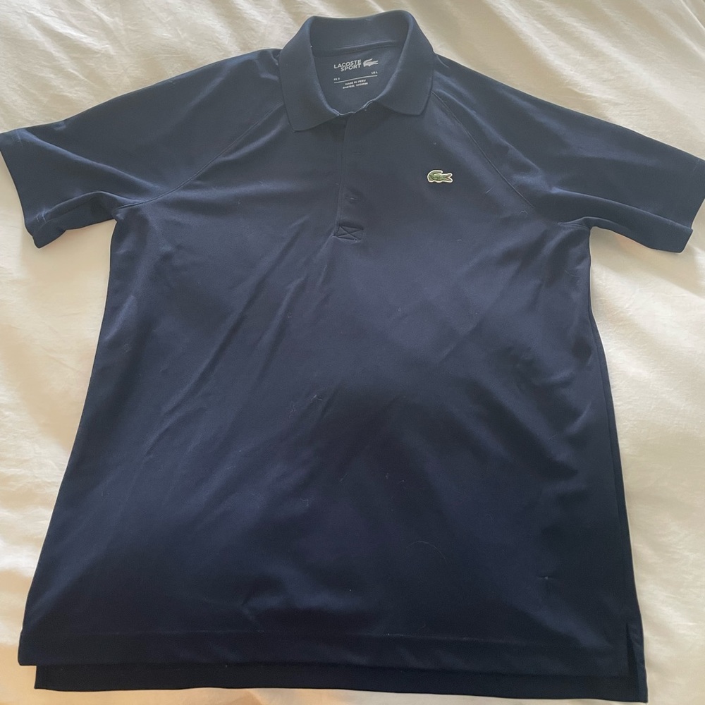 Lacoste SPORT NWOT Breathable Run-Resistant Interlock Polo Mens
